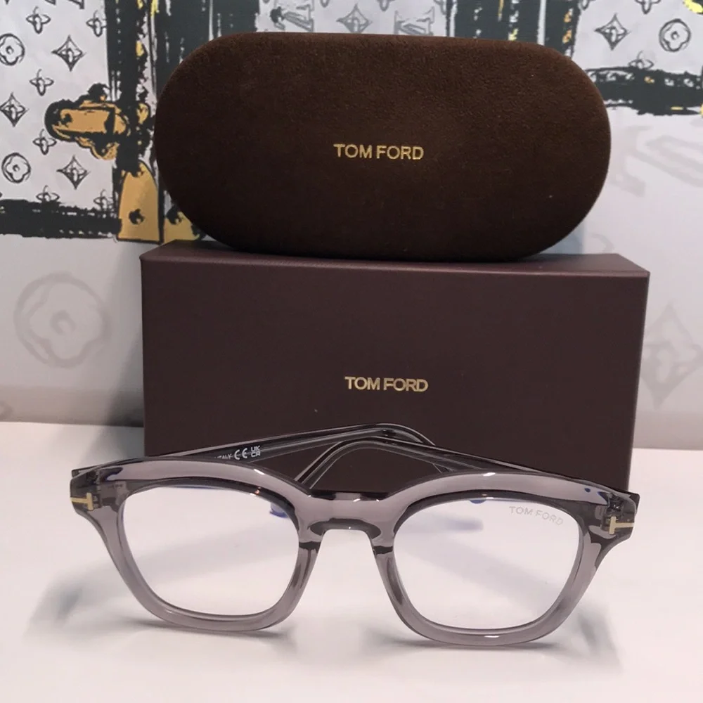 New Authentic Tom Ford Gray Eyeglasses TF5961-B 020